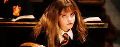 Hermione Granger looking down