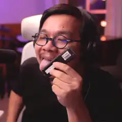 Man licks and eats a battery