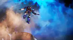 Optimus Prime lands in battle