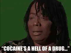 Cocaine's a hell of a drug