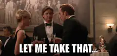 Let me take that... wedding scene