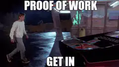 Doc Brown gets in the DeLorean