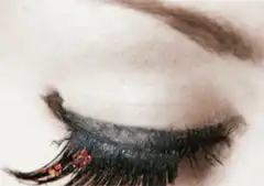 Close-up of eye opening and closing