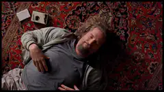 The Dude sleeping on the rug