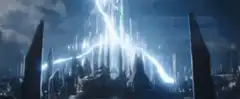 Thor lightning storm in Asgard