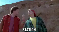 Dude and Stevie say station