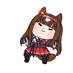 Chibi horse girl dancing