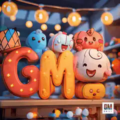 Cute plush toys with GM marquee sign