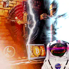 NASA astronaut and Bitcoin with lightning