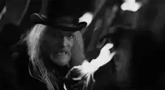 Count Dracula and the mob with torches