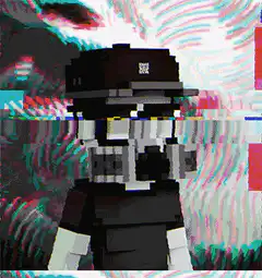 pixel art character glitching