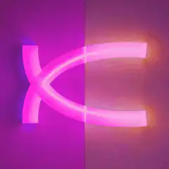 Neon Chi Symbol Animation