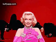 Marilyn Monroe in pink diamonds