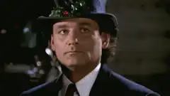 Bill Murray Christmas Hat Salute