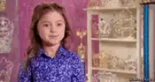 Girl makes a funny face