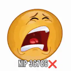 Crying emoji with sweat drops and hand