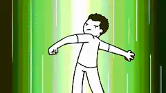Anime character throws a giant Poké Ball