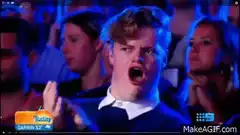 Man's jaw drops in shock