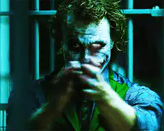 The Joker rubbing hands