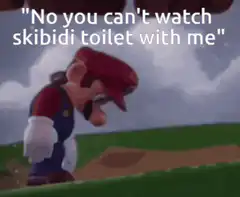 Sad Mario no skibidi toilet