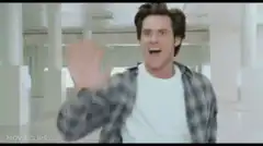 Jim Carrey waving hello