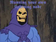 Skeletor punches through a wall