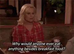 Leslie Knope breakfast food