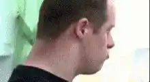 Dwight Schrute turns around surprised
