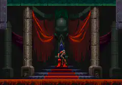 Dracula sitting on throne