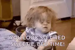 Toddler falls asleep