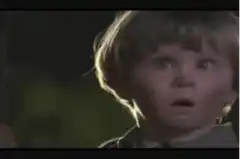 Young boy shocked face with YEP text