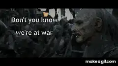 Uruk-hai leader we're at war
