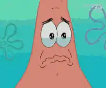 Patrick Star looking worried