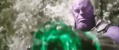 Thanos holding the Time Stone