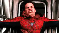 Spider-Man with Jonah Hammers face