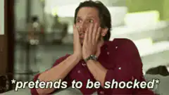 Man Pretends to Be Shocked