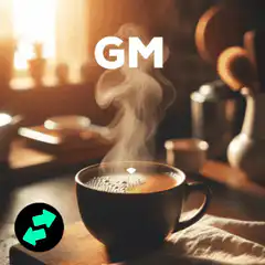 GM coffee steam animation