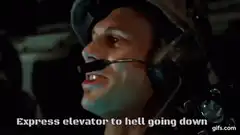 Express elevator to hell going down