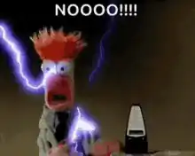 Beaker getting electrocuted