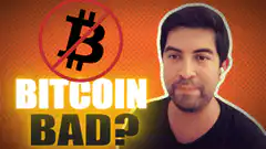 Man reacts to Bitcoin Bad text