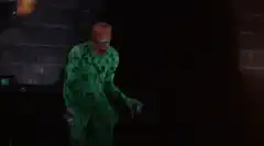 Joker dancing in green suit