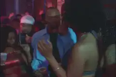 Man dancing in a club