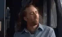 Nicolas Cage exploding into space