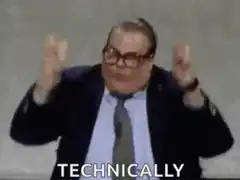 Technically air quotes man