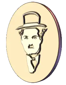 Charlie Chaplin 3D coin spin
