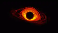 Swirling orange black hole