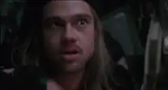 Brad Pitt wide-eyed reaction