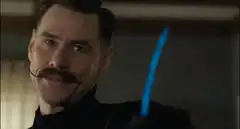 Jim Carrey as The Mask with a lightsaber