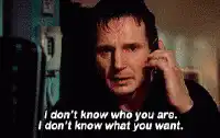 Liam Neeson I Don't Know Who You Are