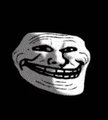 Trollface grinning
